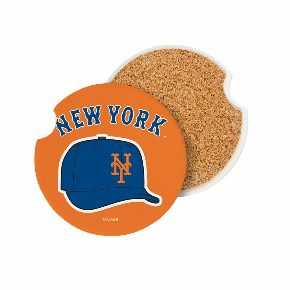 New York Mets Car Coaster Set, 2pc - MLB Home