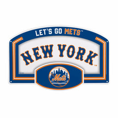 New York Mets USA Embossed Steel Wall Sign, 11" x 17" - MLB Home