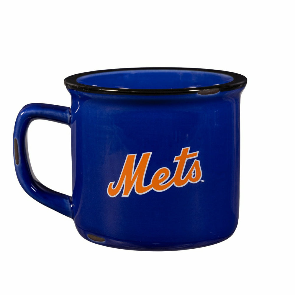 New York Mets Ceramic Camp Cup with Enamel Finish, 14oz - MLB Home