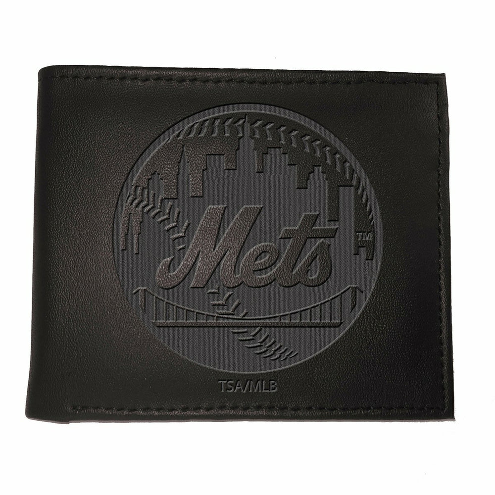 New York Mets Bi-Fold Wallet Black - MLB Home
