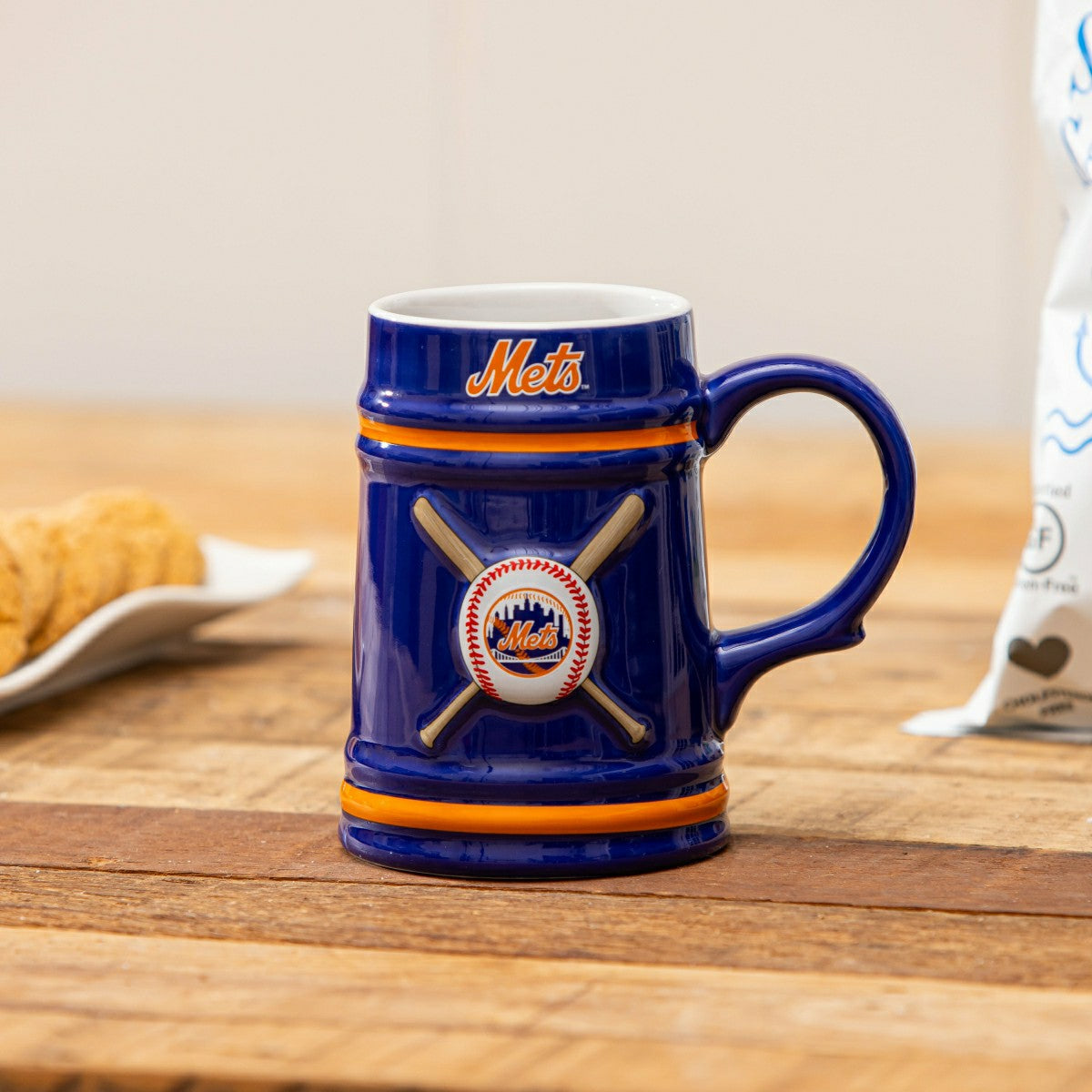 New York Mets Ceramic Stein Cup, 24oz - MLB Home