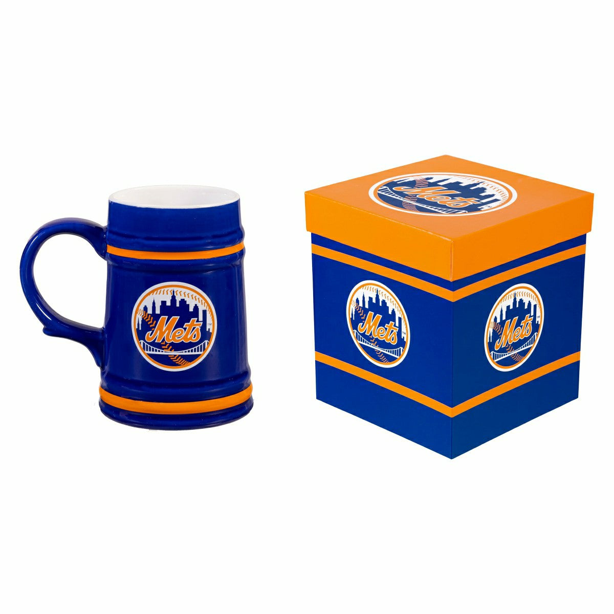 New York Mets Ceramic Stein Cup, 24oz - MLB Home