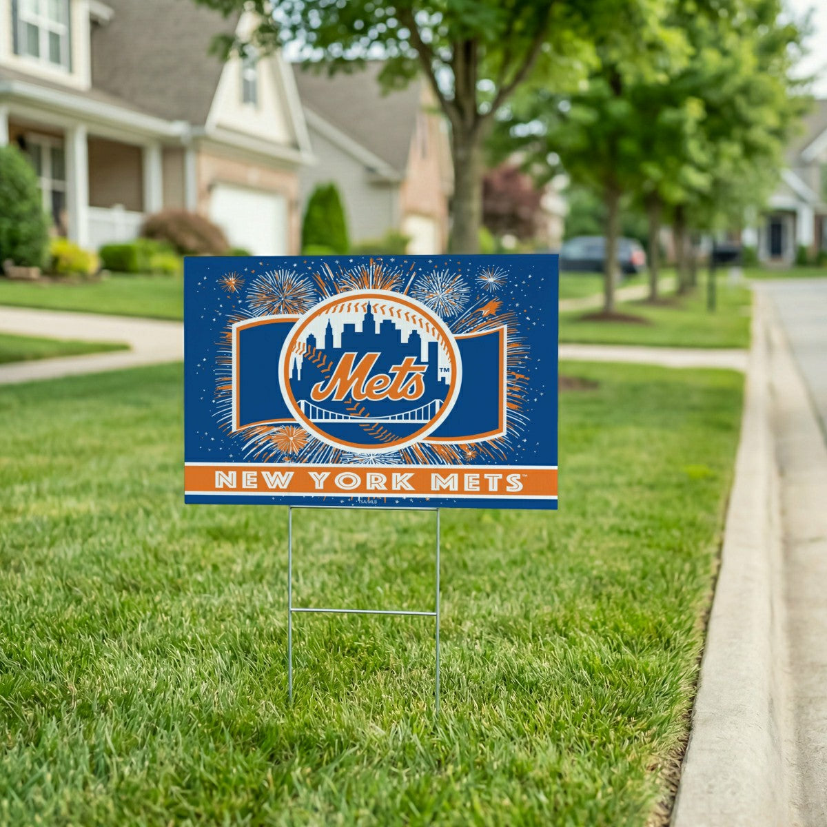 New York Mets Yard Sign, Patriotic - MLB Home