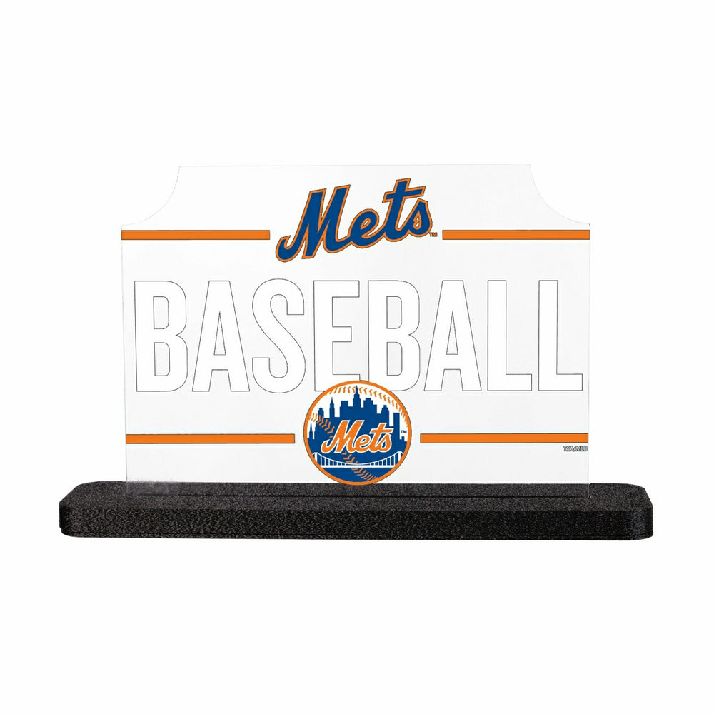 New York Mets Baseball Rectangle Desklite LED Decor - MLB Home
