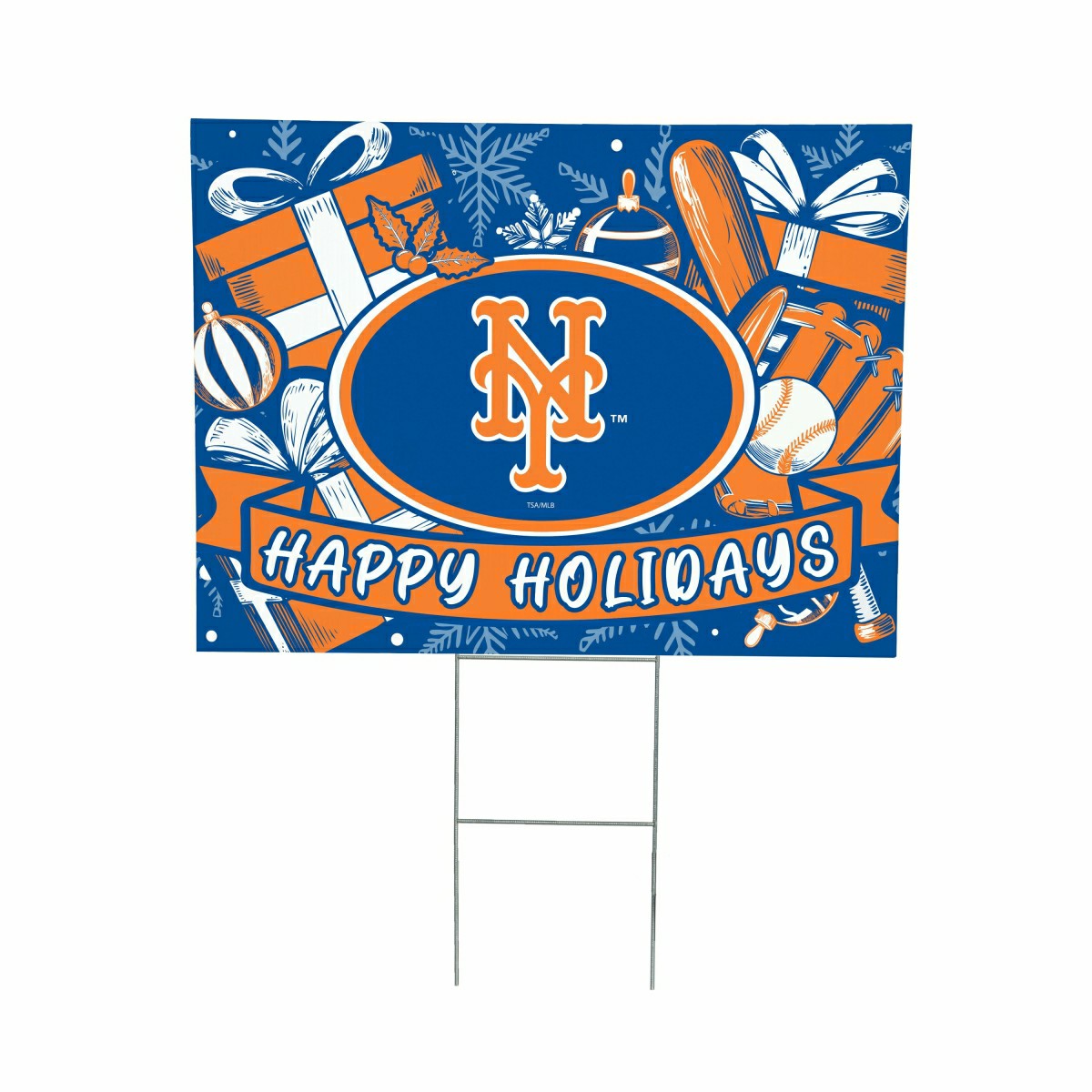 New York Mets Yard Sign, Holiday - MLB Home