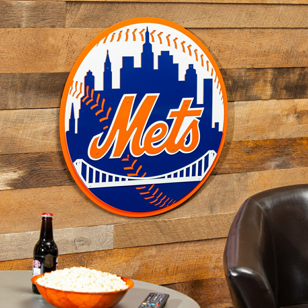 New York Mets Premier Metal Wall Art - MLB Home