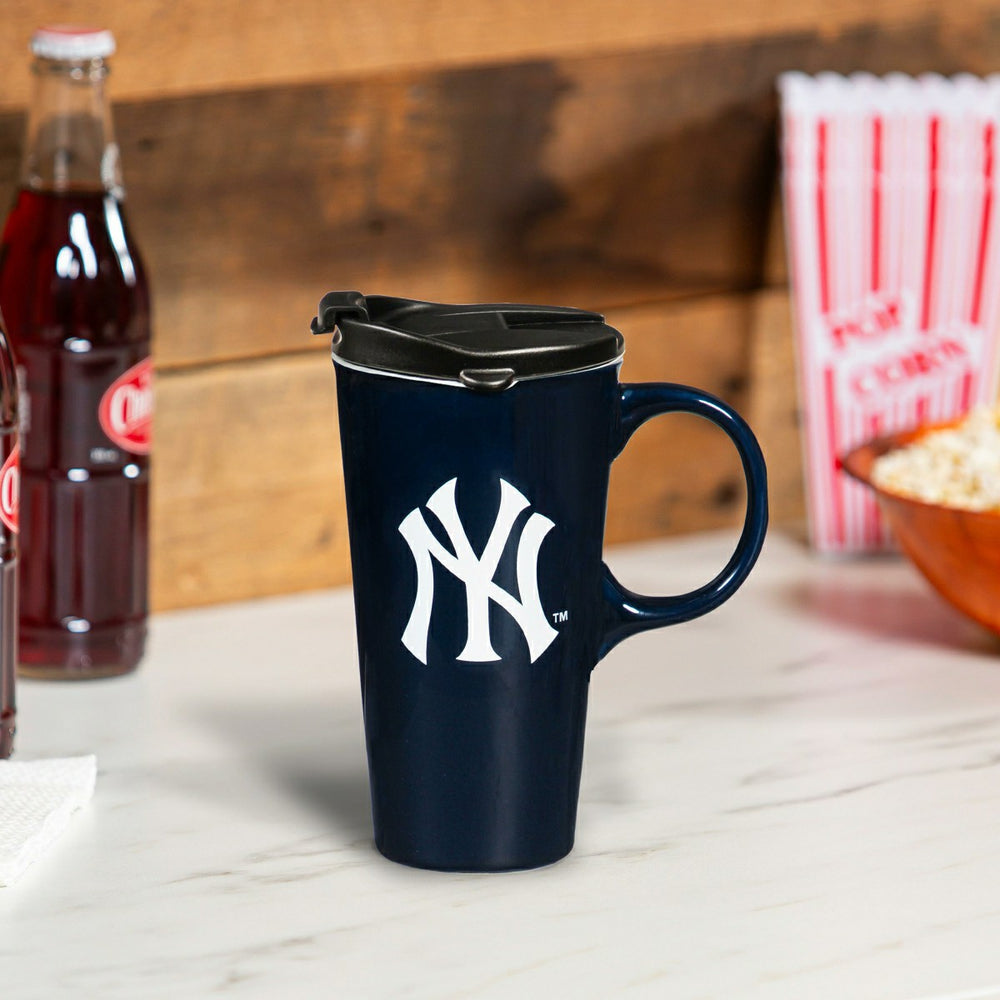 New York Yankees Boxed Travel Latte Cup, 17oz - MLB Home