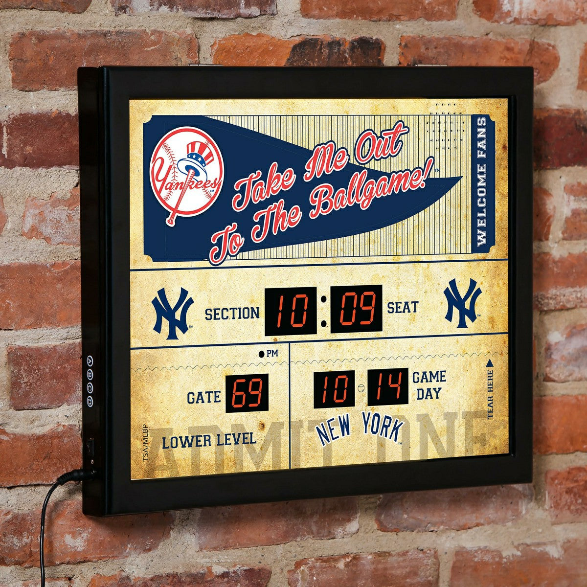 Scoreboard Wall Clock, New York Yankees - MLB Home
