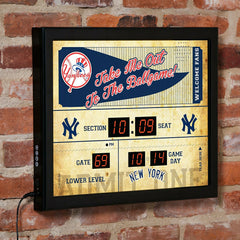 Scoreboard Wall Clock, New York Yankees - MLB Home