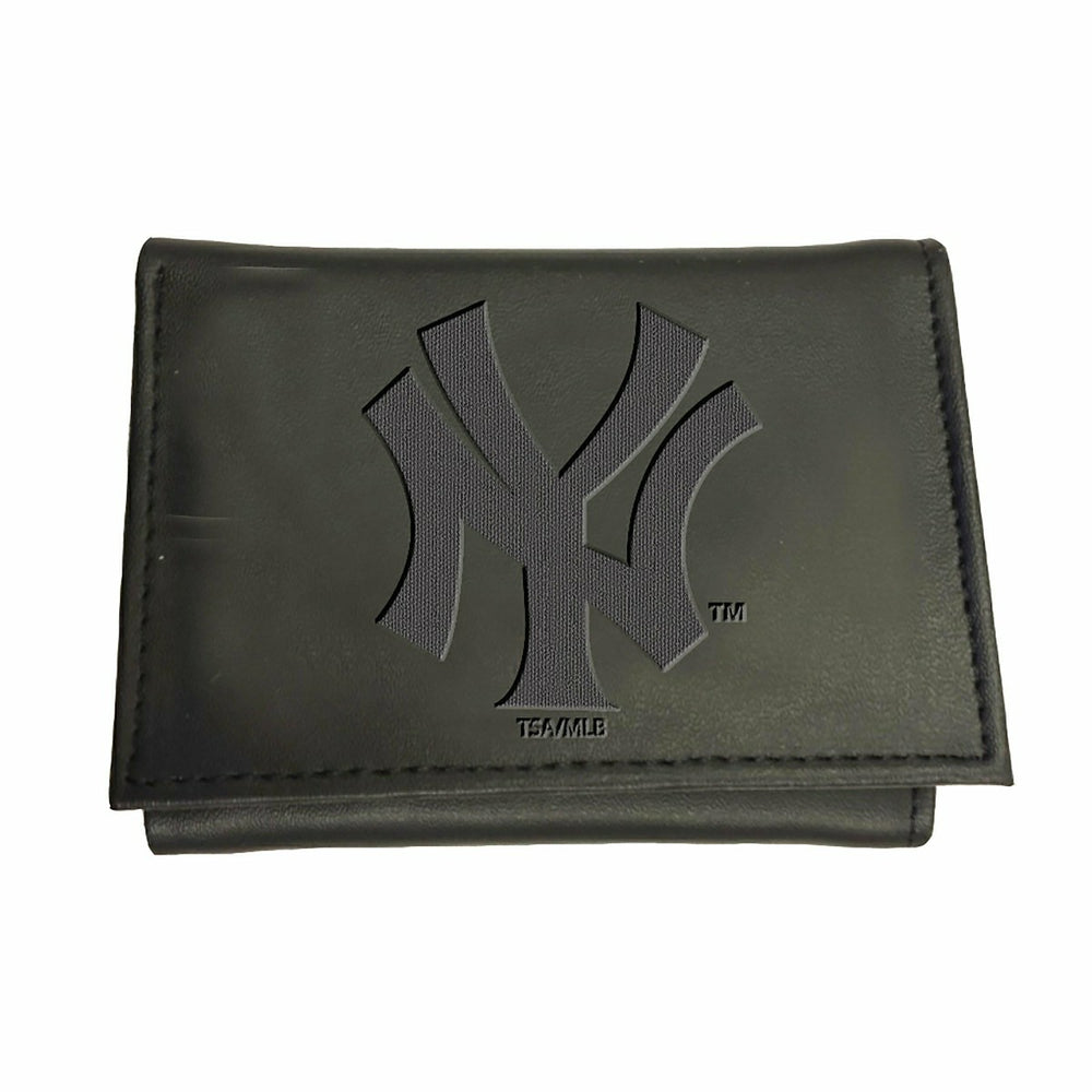 New York Yankees Tri-Fold Wallet Black - MLB Home