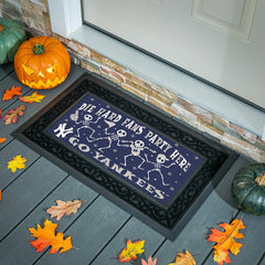 New York Yankees Flocked Coir Halloween Sassafras Switch Mat, 22"x10" - MLB