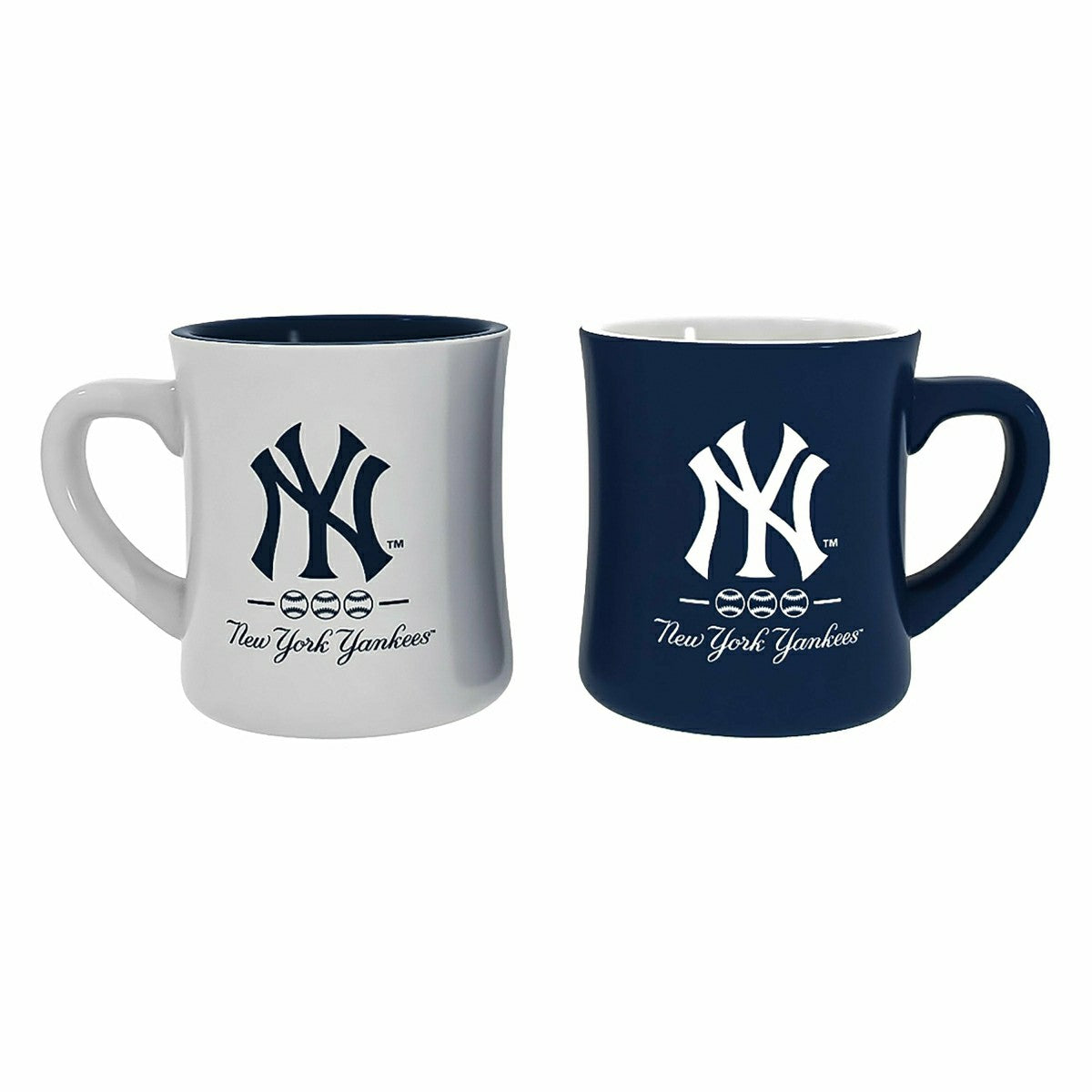 New York Yankees 10oz Ceramic Cup Set, 2pc - MLB Home