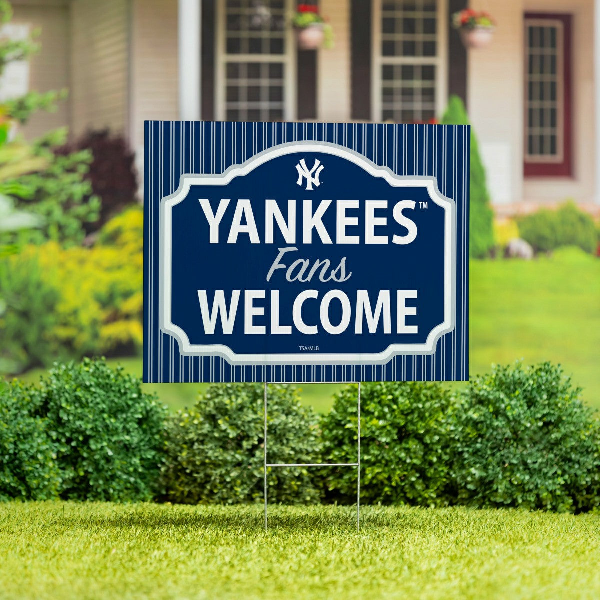 New York Yankees Coroplast Yard Sign, "Fans Welcome" - MLB Home