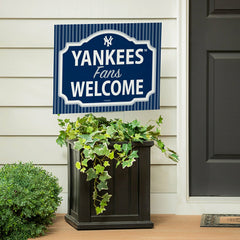 New York Yankees Coroplast Yard Sign, "Fans Welcome" - MLB Home