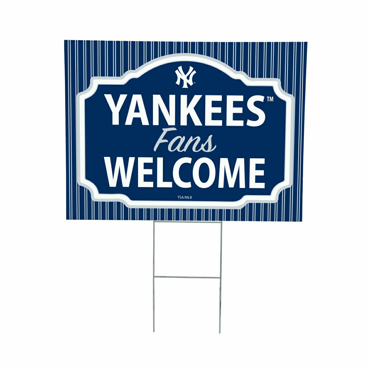 New York Yankees Coroplast Yard Sign, "Fans Welcome" - MLB Home