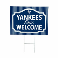New York Yankees Coroplast Yard Sign, "Fans Welcome" - MLB Home