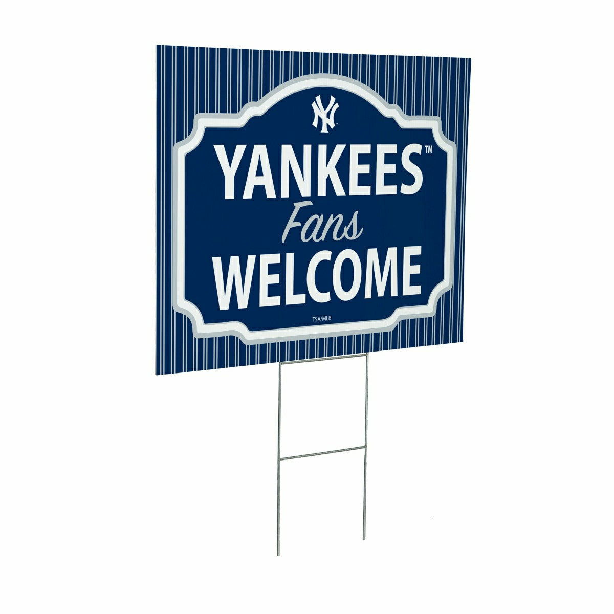 New York Yankees Coroplast Yard Sign, "Fans Welcome" - MLB Home