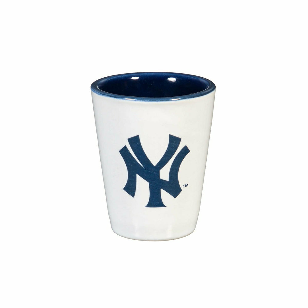 New York Yankees 4-Piece Ceramic 2oz. Shot Glass Set - MLB Home