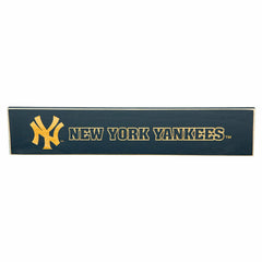 New York Yankees Engraved Wood Sign, 3.5" x 18" - MLB Home