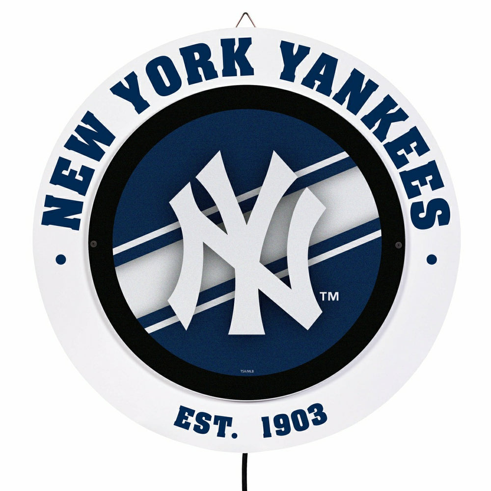 New York Yankees, Metal Lite, Round - MLB