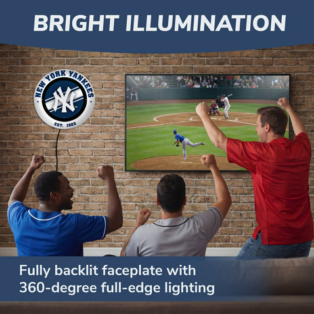 New York Yankees, Metal Lite, Round - MLB