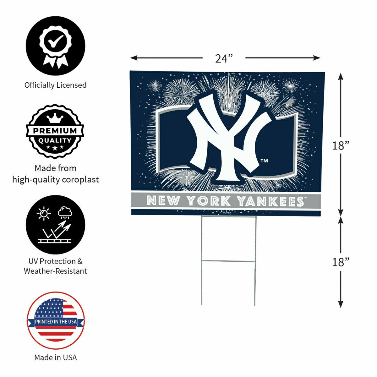 New York Yankees Yard Sign, Patriotic - MLB Home