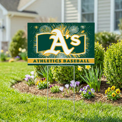 Athletics Yard Sign, Patriotic - MLB Home
