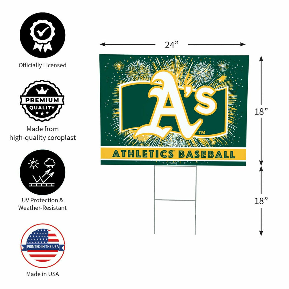 Athletics Yard Sign, Patriotic - MLB Home