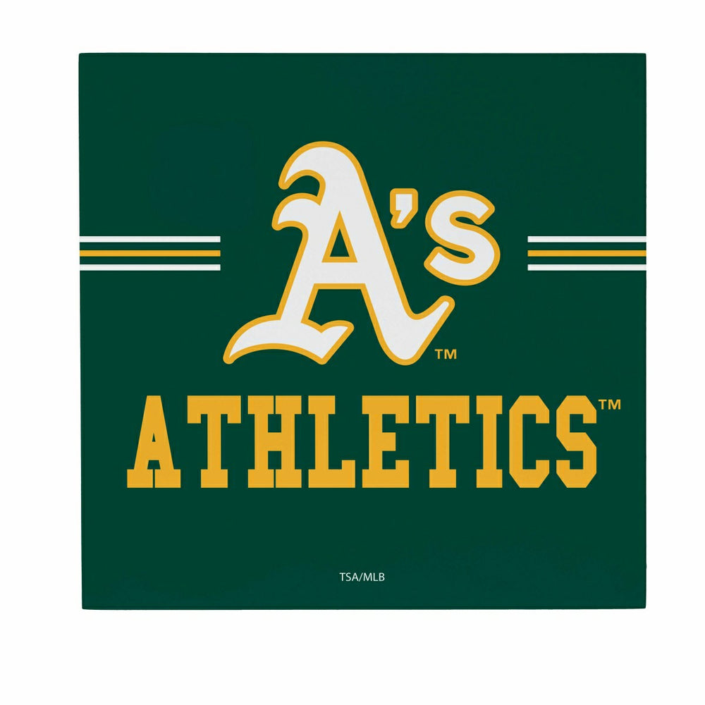 Athletics Wood Wall Sign, 12x12 - MLB Home