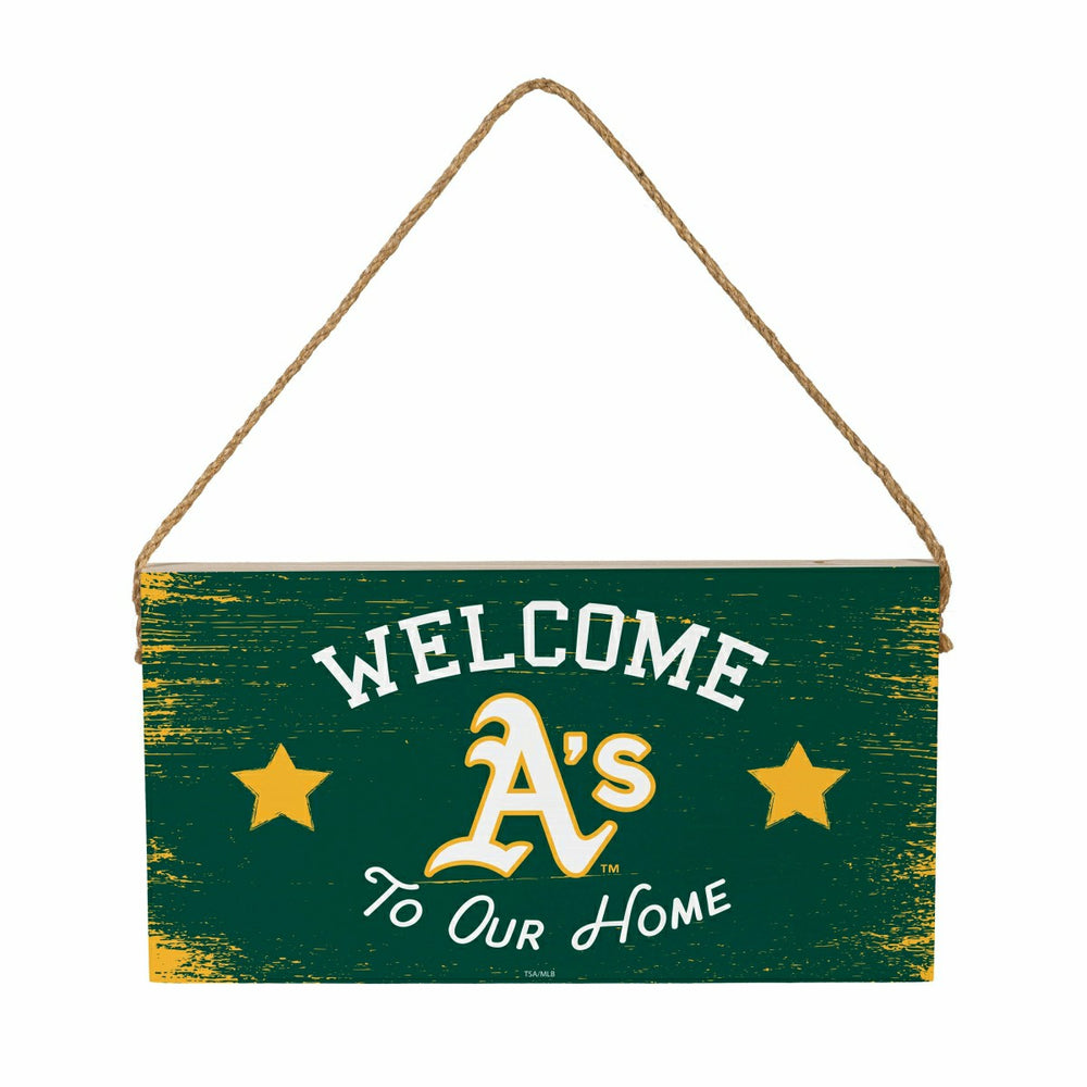 Athletics Wood Wall Sign, 6x11 - MLB Home