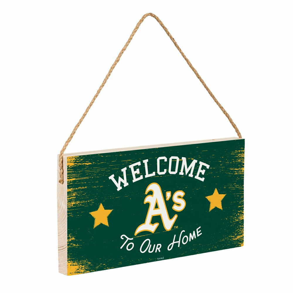 Athletics Wood Wall Sign, 6x11 - MLB Home