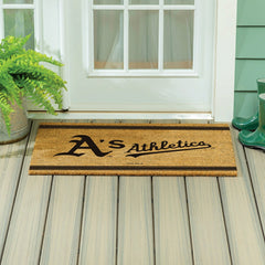 Oakland A's Large One Color Coir Mat, 36"x24" - MLB