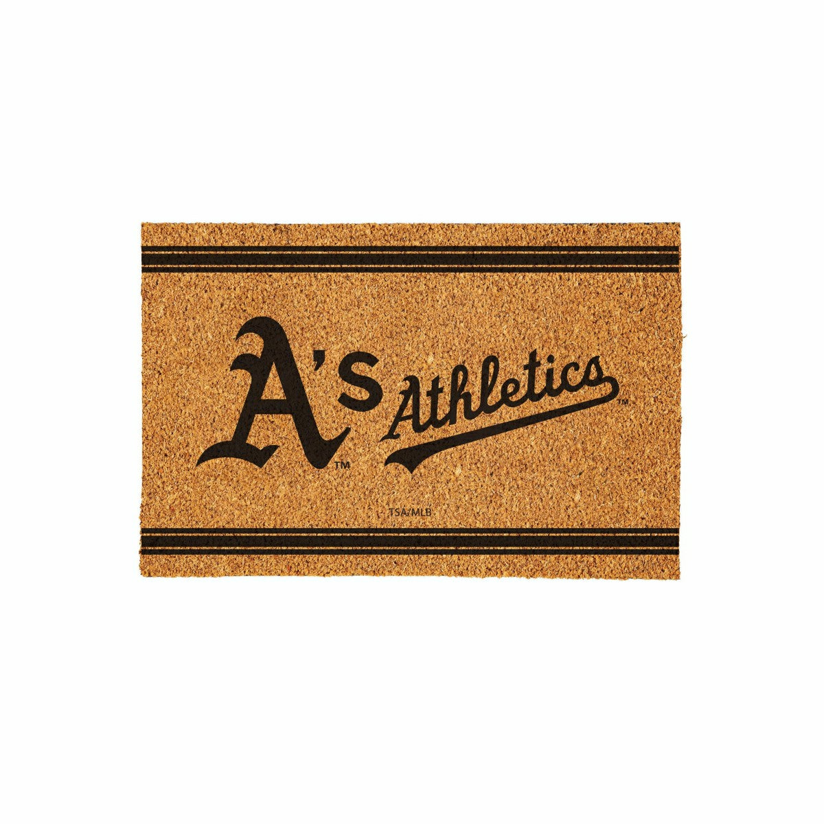 Oakland A's Large One Color Coir Mat, 36"x24" - MLB