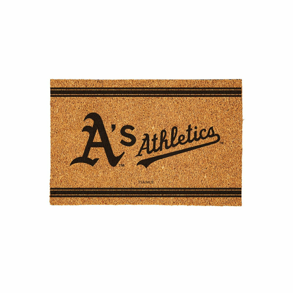 Oakland A's Large One Color Coir Mat, 36"x24" - MLB