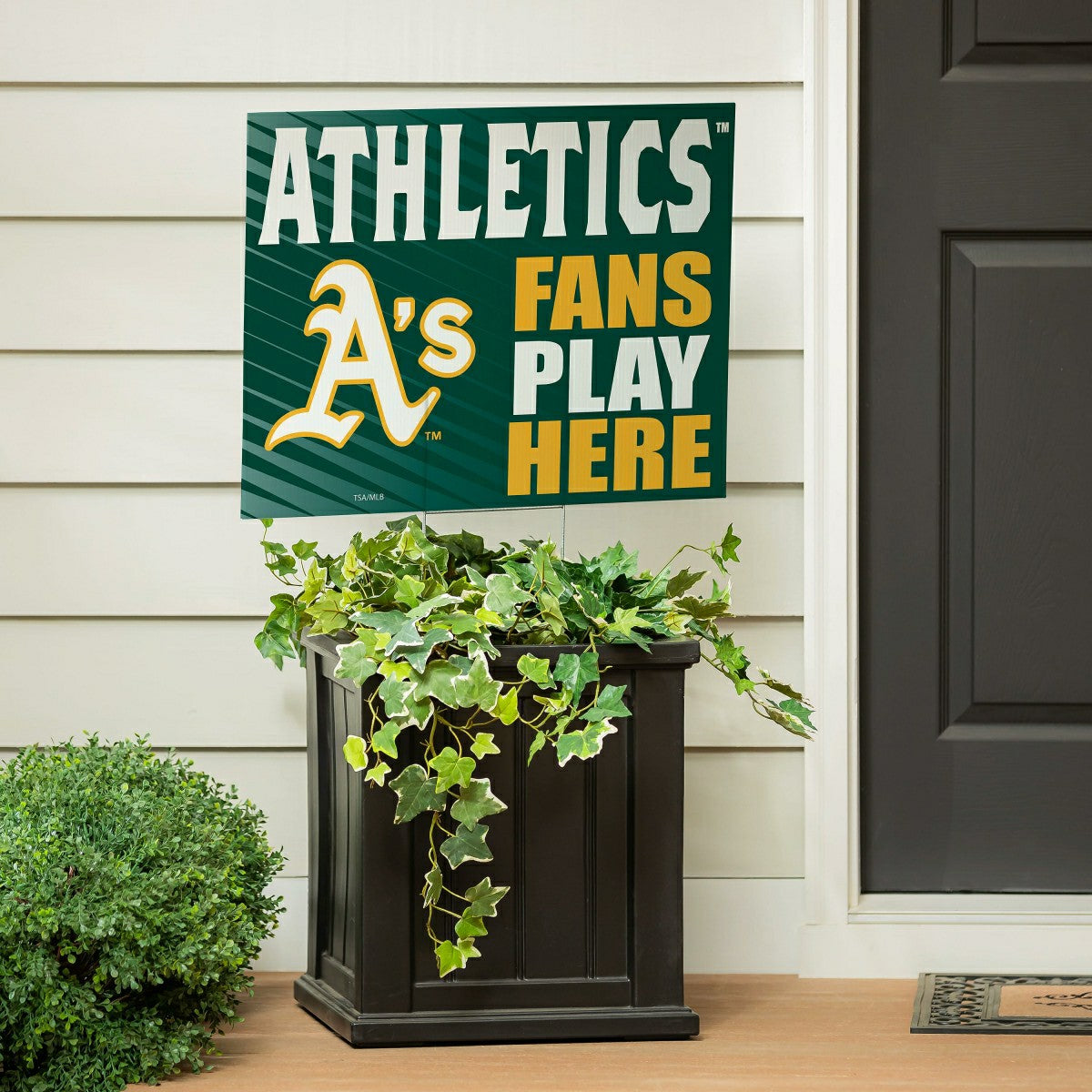 Athletics Coroplast Yard Sign "Fans Play Here" - MLB Home