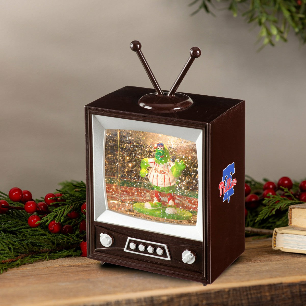 Philadelphia Phillies Vintage TV Water Lantern - MLB Home