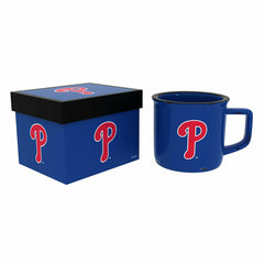 Philadelphia Phillies Ceramic Camp Cup with Enamel Finish, 14oz - MLB Home