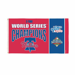 Philadelphia Phillies Single Sided Flag w/ 2 Grommets, 3'x5' Multi Win - MLB Home