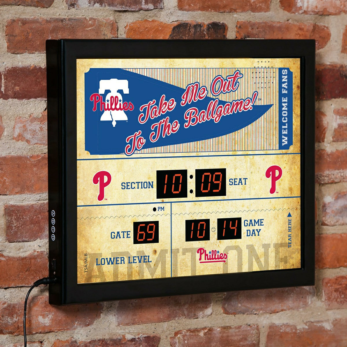 Scoreboard Wall Clock, Philadelphia Phillies - MLB Home