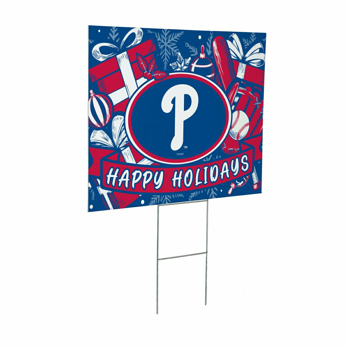 Philadelphia Phillies Yard Sign, Holiday - MLB Home