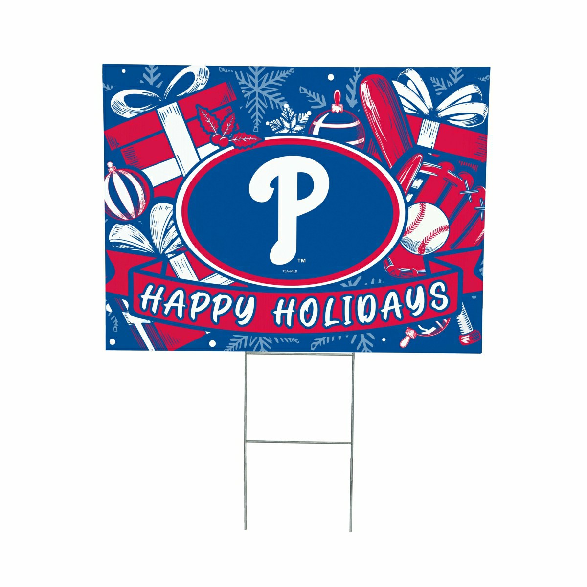 Philadelphia Phillies Yard Sign, Holiday - MLB Home