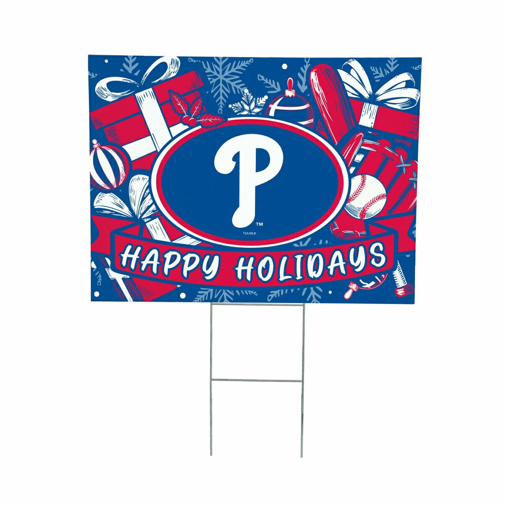 Philadelphia Phillies Yard Sign, Holiday - MLB Home