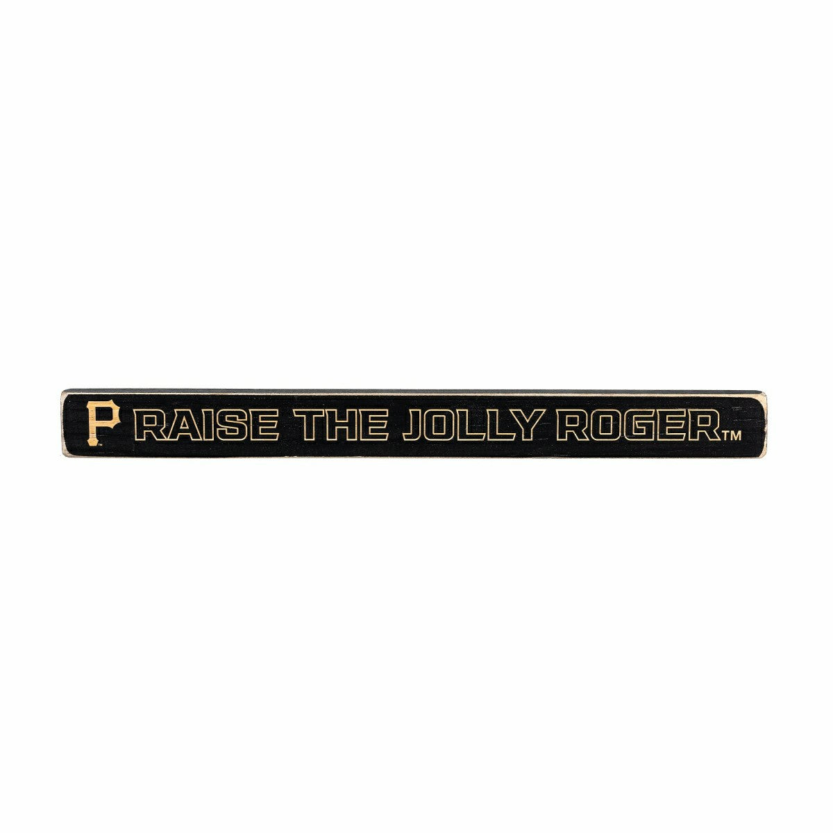 Pittsburgh Pirates Engraved Wood Sign, 1.5" x 18" - MLB Home