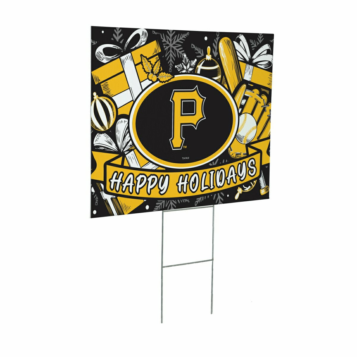 Pittsburgh Pirates Yard Sign, Holiday - MLB Home