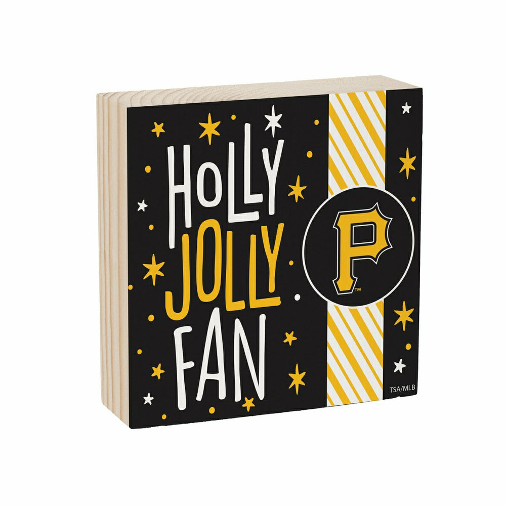 Pittsburgh Pirates Block, Holiday, 6x6 - MLB Home
