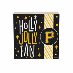 Pittsburgh Pirates Block, Holiday, 6x6 - MLB Home