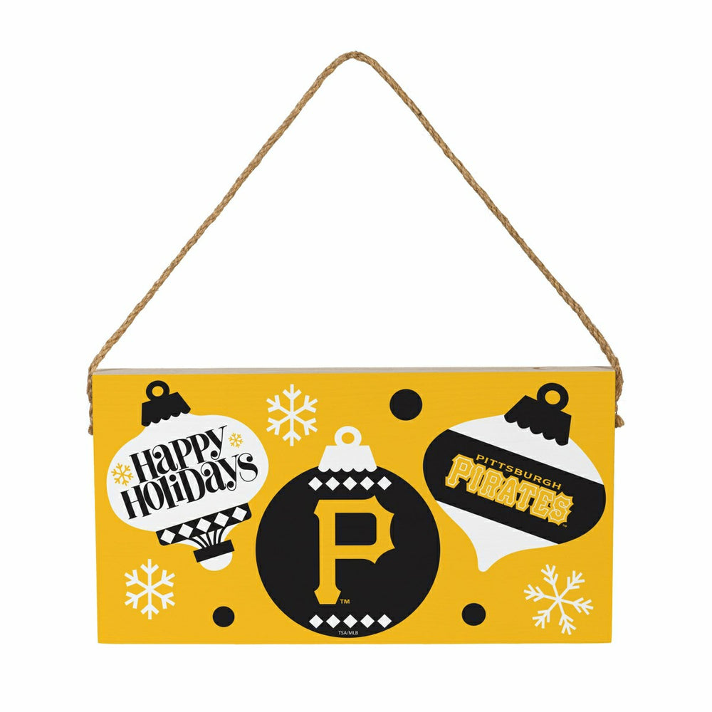 Pittsburgh Pirates Holiday Wood Wall Sign, 6x11 - MLB Home