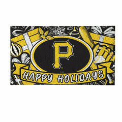 Pittsburgh Pirates Holiday PVC Mat, 28"x16" - MLB