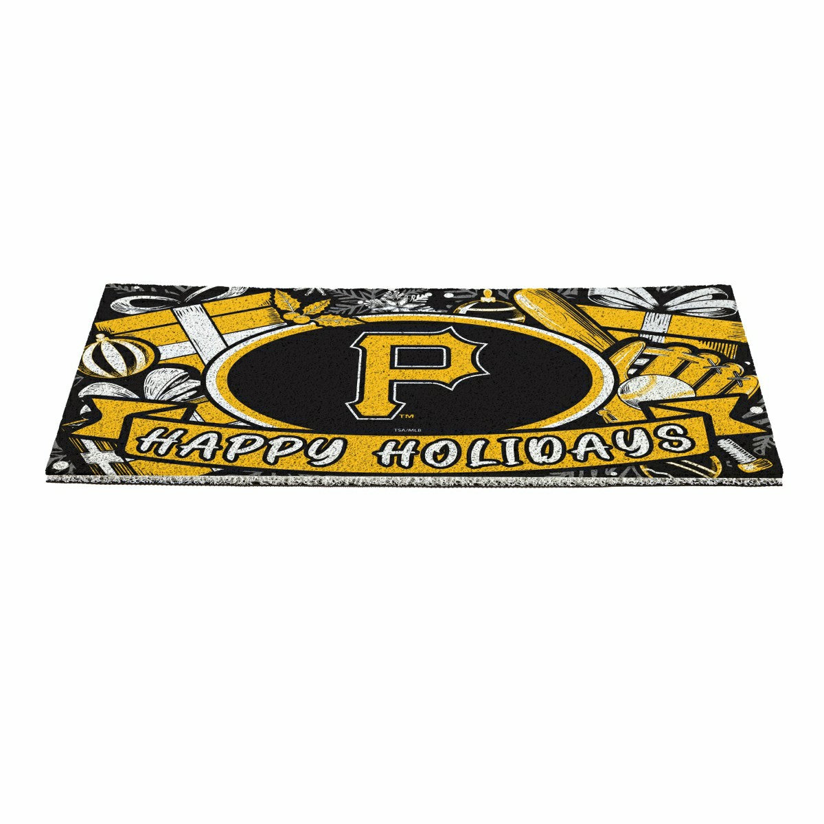 Pittsburgh Pirates Holiday PVC Mat, 28"x16" - MLB