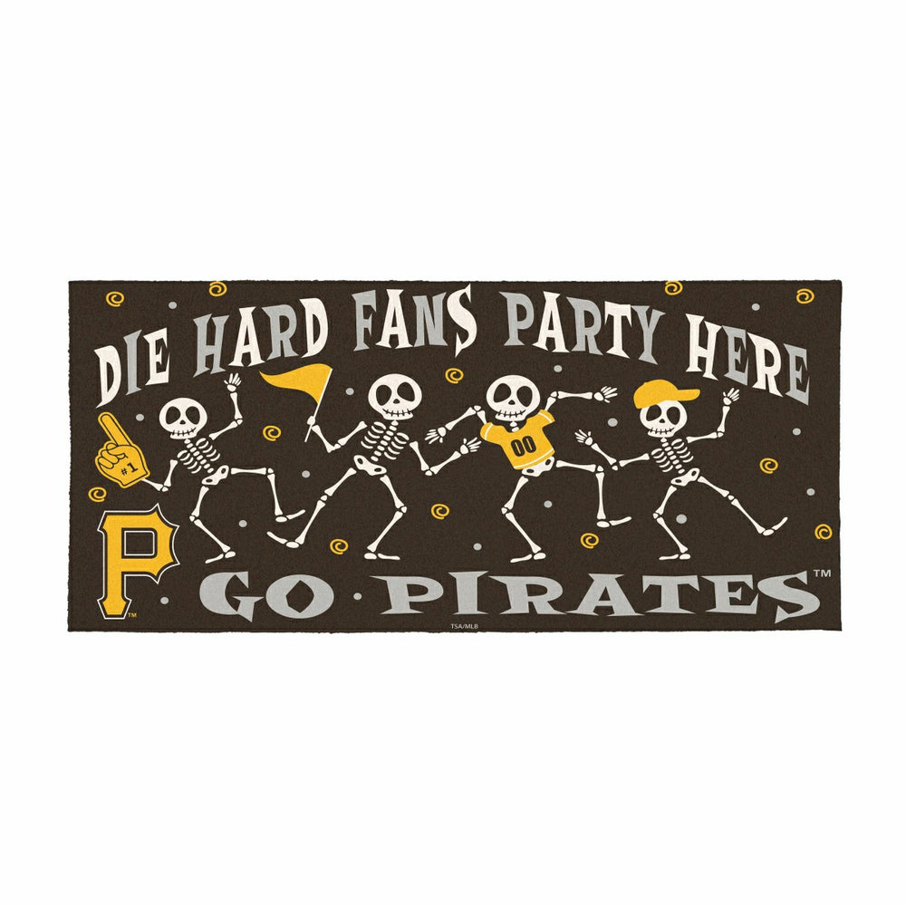 Pittsburgh Pirates Flocked Coir Halloween Sassafras Switch Mat, 22"x10 - MLB